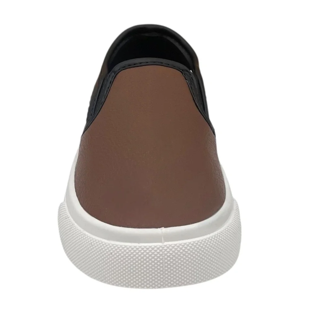 Carters Penny Toddler Boys Slip-On Casual Sneakers Size 10 Brown Black White